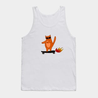 Skater Cat Tank Top